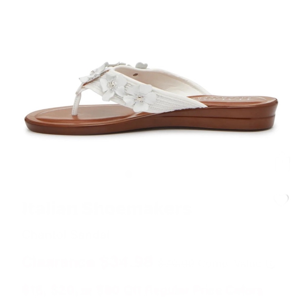 Chantol sandals from Italian Shoemakers
White Floral Thong Sandals - Picture 12 of 13